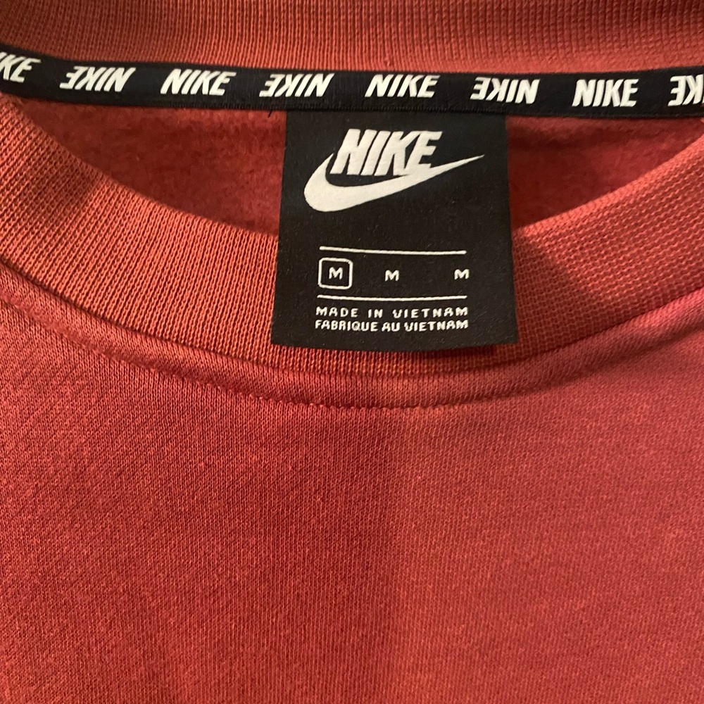 NIKE GRAPHIC HYBRID CREW SWEATSHIRT Fleece Lined Size Medium - Picture 3 of 5